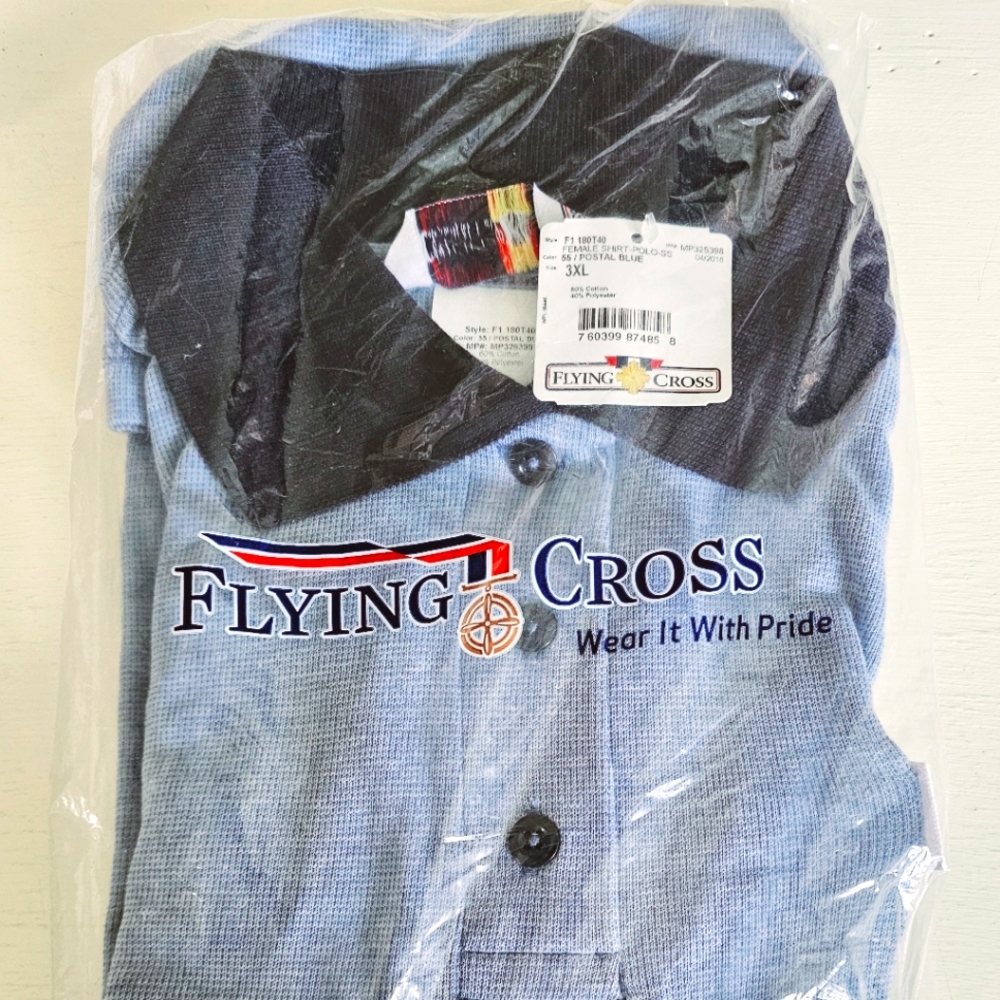 Womens Size 3x postal clerk polo shirt.  Brand new.